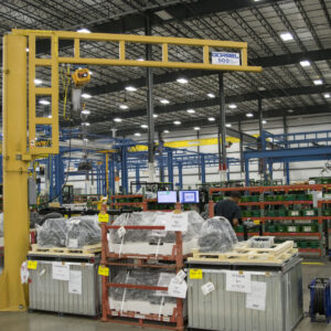 Gorbel, Free Standing Work Station Jib Crane, Model No. WSJ360-NP6-100-12-8